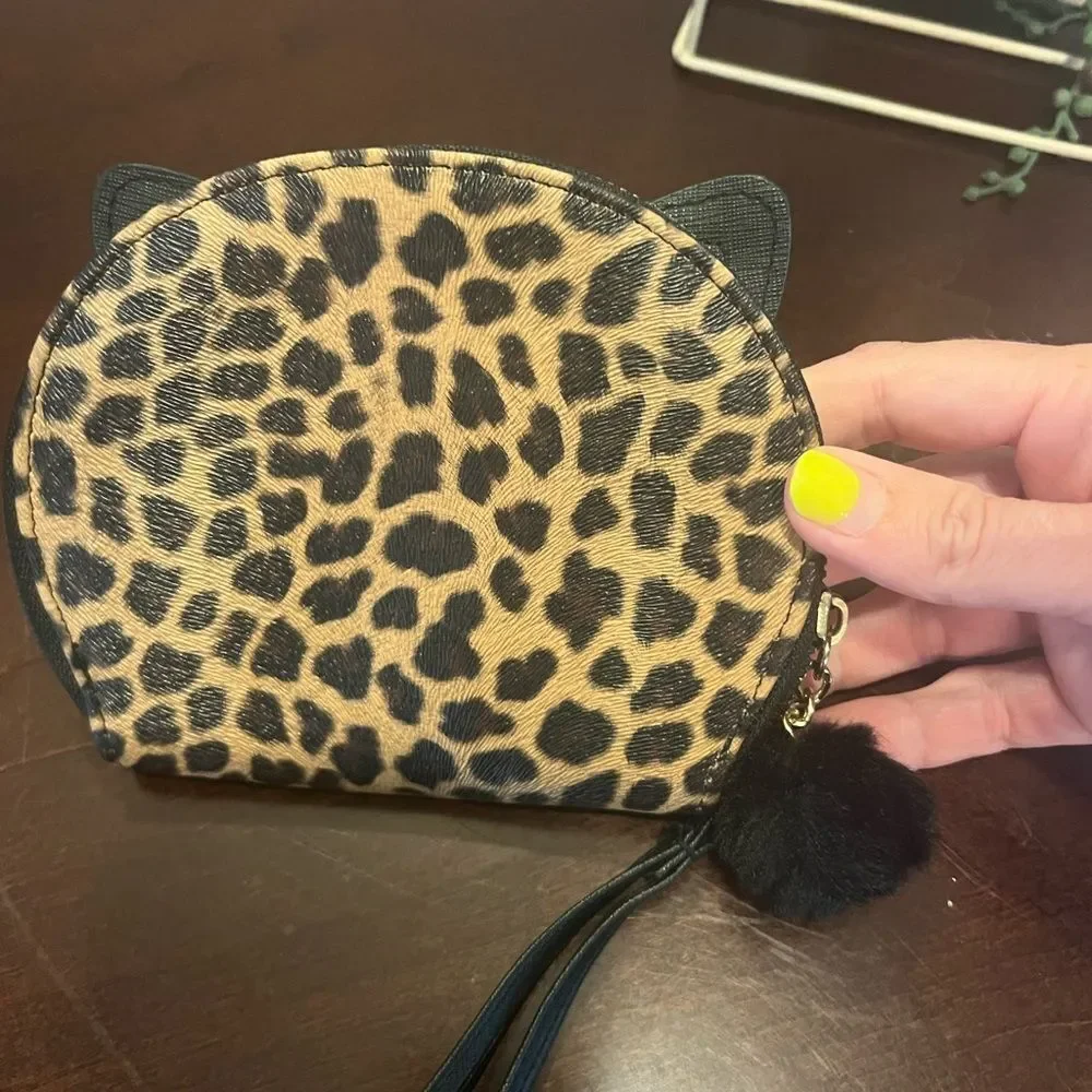 Leopard Cat Ear Wristlet